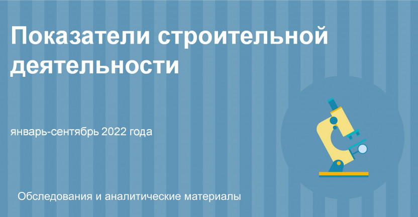 Показатели строительной деятельности в Ульяновской области в январе-сентябре 2022 года